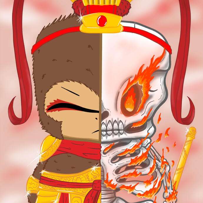 Sun Wukong Skull N-Guy #69 (Has been adopted)