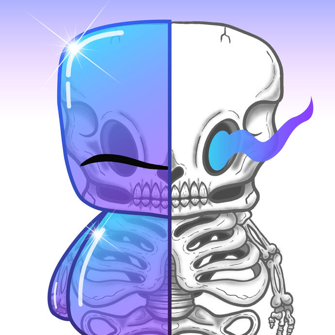 Colour Spirit Skull N-Guy #61 (Has been adopted)